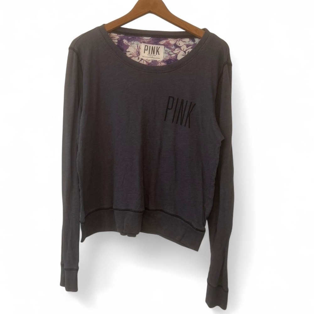 Y2K PINK Victoria's Secret Navy Crewneck Sweatshirt